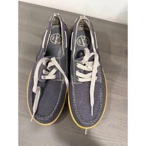 Clarks Suede Boat Shoes (Blue)